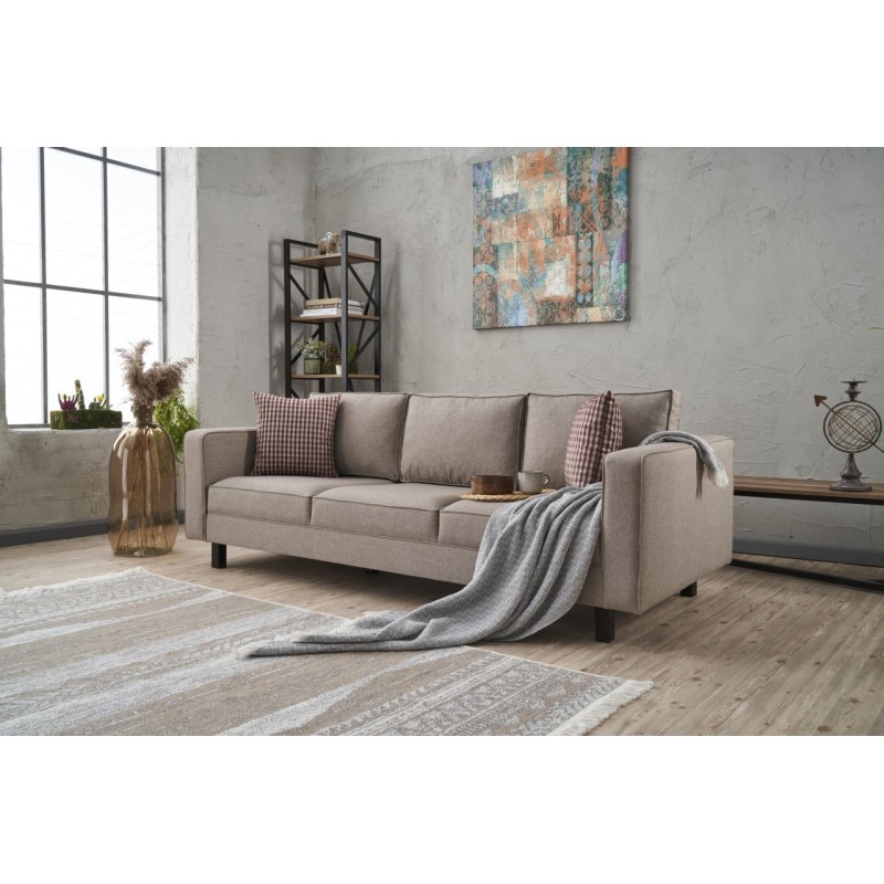 Atelier del Sofa 3-Seat Sofa Kale Linen - Cream Cream