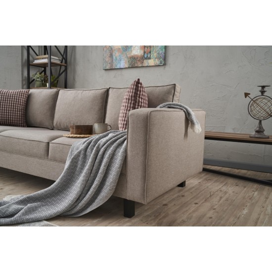 3-Seat Sofa Kale Linen - Cream Cream Atelier del Sofa 3-Seat Sofa Kale Linen - Cream Cream