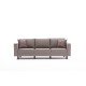 3-Seat Sofa Kale Linen - Cream Cream Atelier del Sofa 3-Seat Sofa Kale Linen - Cream Cream