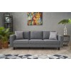3-Seat Sofa Kale Linen - Grey Grey