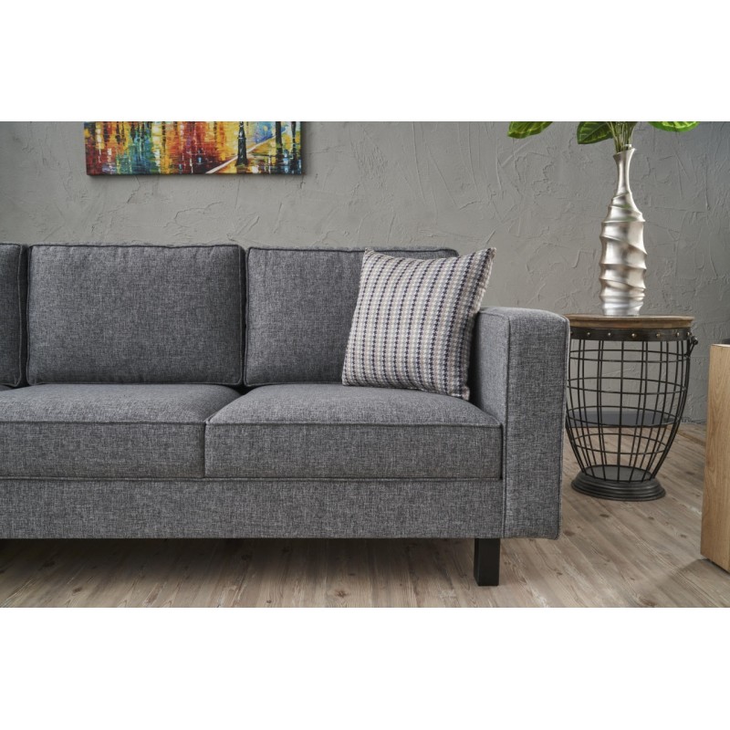 3-Seat Sofa Kale Linen - Grey Grey
