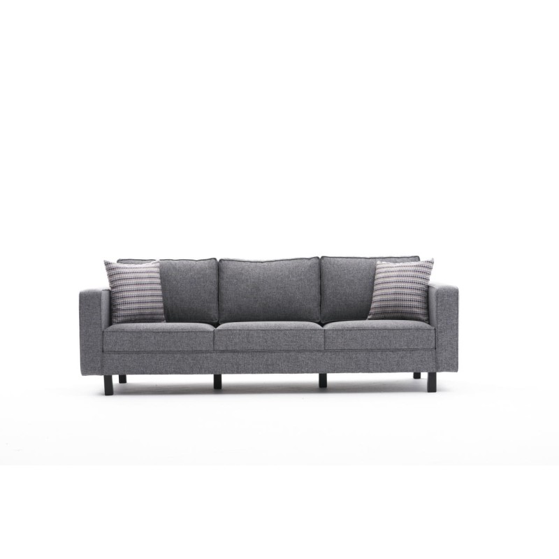 3-Seat Sofa Kale Linen - Grey Grey