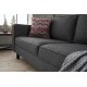 2-Seat Sofa Kale Linen - Anthracite Anthracite 2-Seat Sofa Kale Linen - Anthracite Anthracite