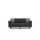 2-Seat Sofa Kale Linen - Anthracite Anthracite 2-Seat Sofa Kale Linen - Anthracite Anthracite