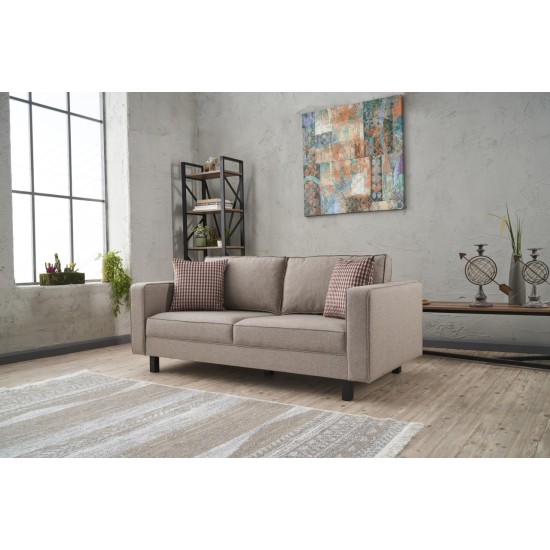 2-Seat Sofa Kale Linen - Cream Cream 2-Seat Sofa Kale Linen - Cream Cream