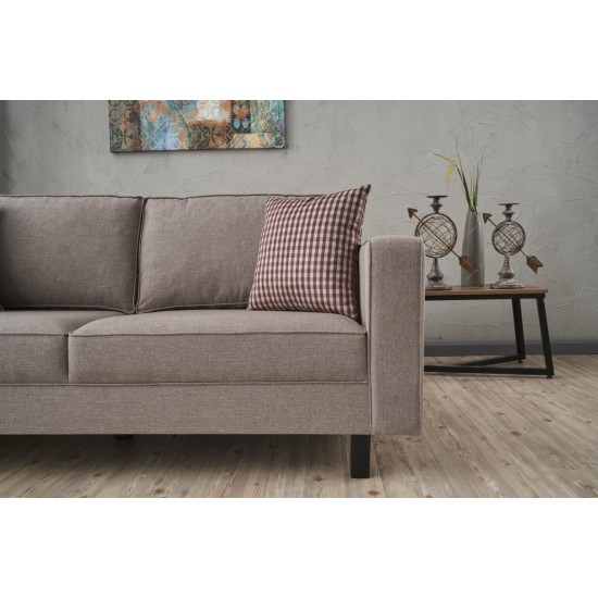 2-Seat Sofa Kale Linen - Cream Cream 2-Seat Sofa Kale Linen - Cream Cream