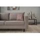 2-Seat Sofa Kale Linen - Cream Cream 2-Seat Sofa Kale Linen - Cream Cream
