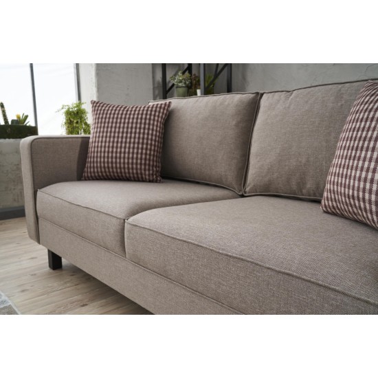 2-Seat Sofa Kale Linen - Cream Cream 2-Seat Sofa Kale Linen - Cream Cream
