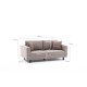 2-Seat Sofa Kale Linen - Cream Cream 2-Seat Sofa Kale Linen - Cream Cream