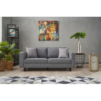 2-Seat Sofa Kale Linen - Grey Grey