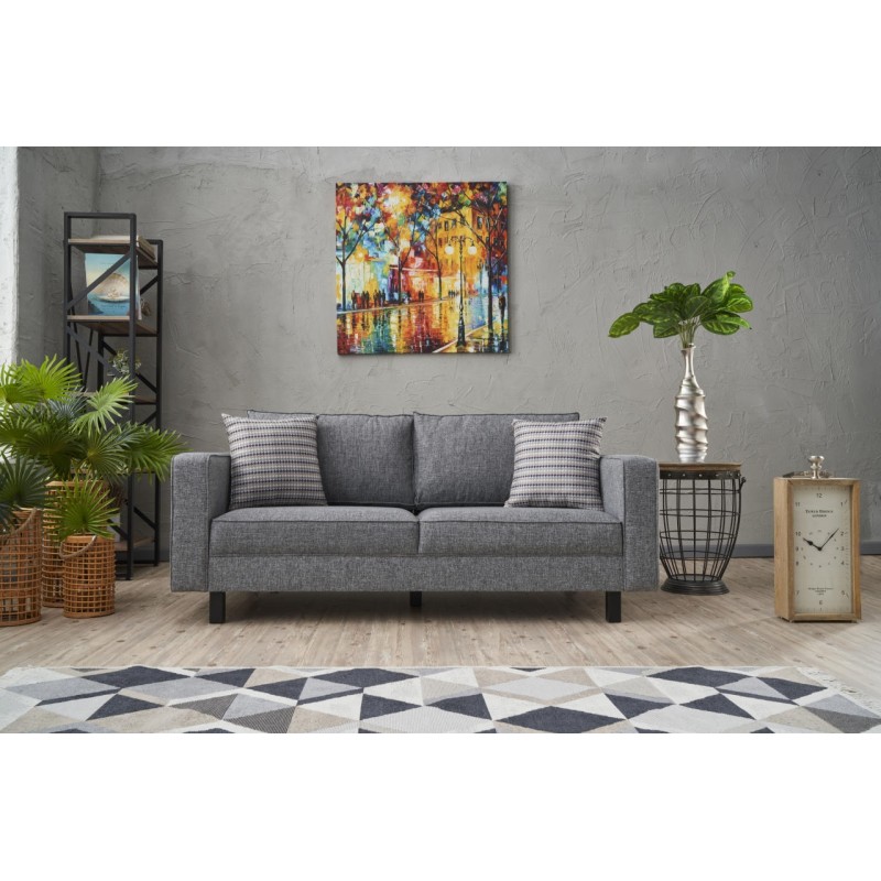 2-Seat Sofa Kale Linen - Grey Grey