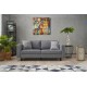 2-Seat Sofa Kale Linen - Grey Grey 2-Seat Sofa Kale Linen - Grey Grey