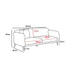 3-Seat Sofa-Bed Venus 3-Seat - Grey Grey