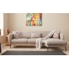 Atelier del Sofa Corner Sofa-Bed Venus R - Cream Cream