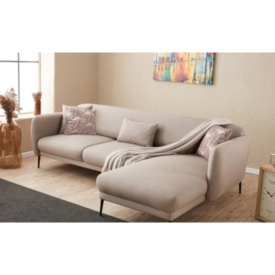 Corner Sofa-Bed Venus R - Cream Cream Atelier del Sofa Corner Sofa-Bed Venus R - Cream Cream