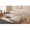 Atelier del Sofa Corner Sofa-Bed Venus R - Cream Cream