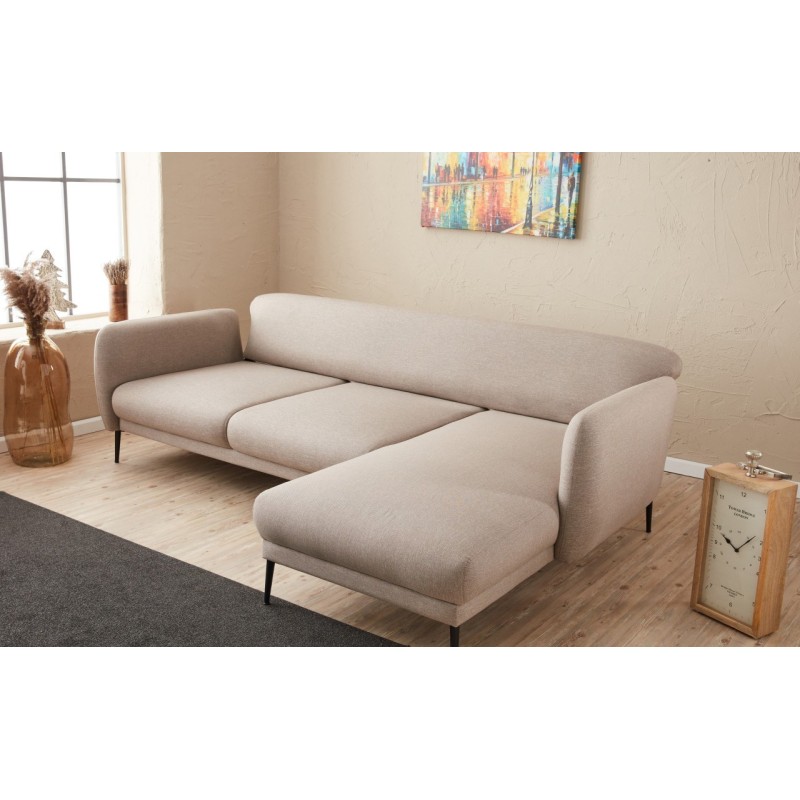 Atelier del Sofa Corner Sofa-Bed Venus R - Cream Cream