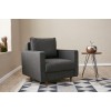 Atelier del Sofa 1-Seat Sofa Eva - Anthracite Anthracite