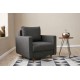 Atelier del Sofa 1-Seat Sofa Eva - Anthracite Anthracite
