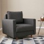 1-Seat Sofa Eva - Anthracite Anthracite