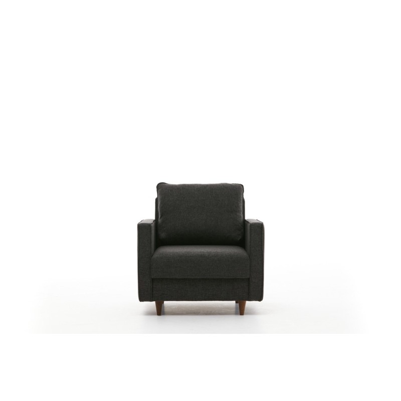 Atelier del Sofa 1-Seat Sofa Eva - Anthracite Anthracite