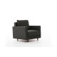 Atelier del Sofa 1-Seat Sofa Eva - Anthracite Anthracite