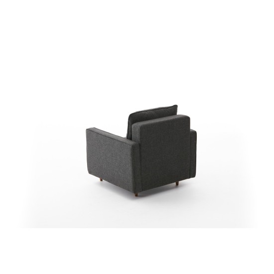Atelier del Sofa 1-Seat Sofa Eva - Anthracite Anthracite
