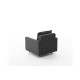 Atelier del Sofa 1-Seat Sofa Eva - Anthracite Anthracite