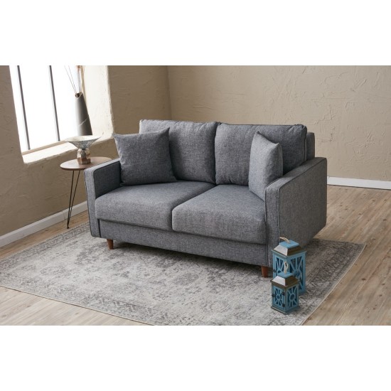 2-Seat Sofa Eva - Grey Grey 2-Seat Sofa Eva - Grey Grey