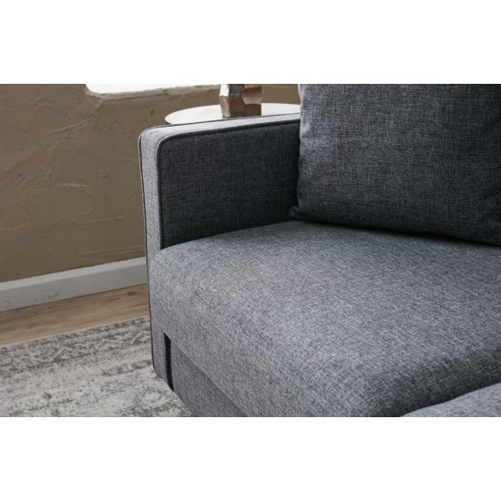 2-Seat Sofa Eva - Grey Grey 2-Seat Sofa Eva - Grey Grey