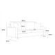 2-Seat Sofa Eva - Grey Grey 2-Seat Sofa Eva - Grey Grey