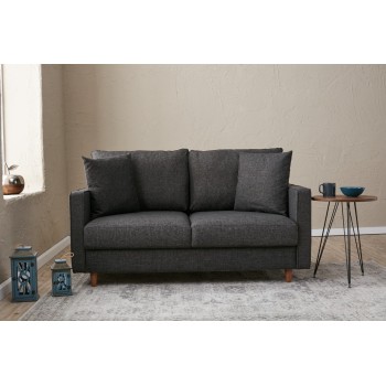 2-Seat Sofa Eva - Anthracite Anthracite