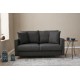 2-Seat Sofa Eva - Anthracite Anthracite Atelier del Sofa 2-Seat Sofa Eva - Anthracite Anthracite