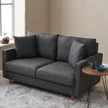 2-Seat Sofa Eva - Anthracite Anthracite