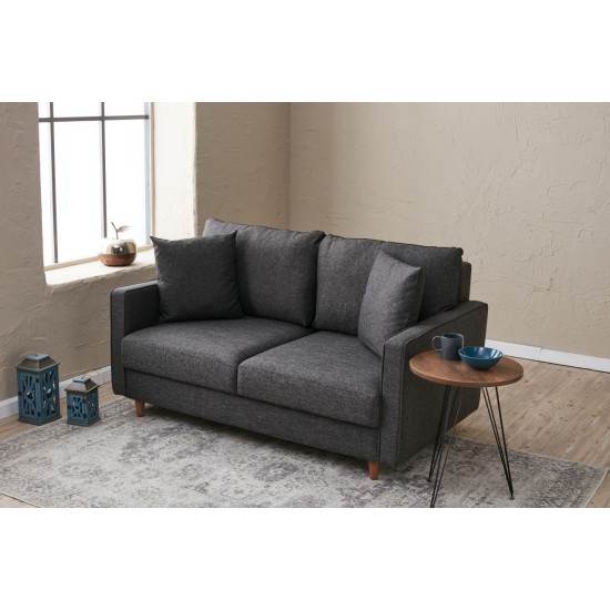 2-Seat Sofa Eva - Anthracite Anthracite Atelier del Sofa 2-Seat Sofa Eva - Anthracite Anthracite
