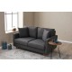 2-Seat Sofa Eva - Anthracite Anthracite Atelier del Sofa 2-Seat Sofa Eva - Anthracite Anthracite