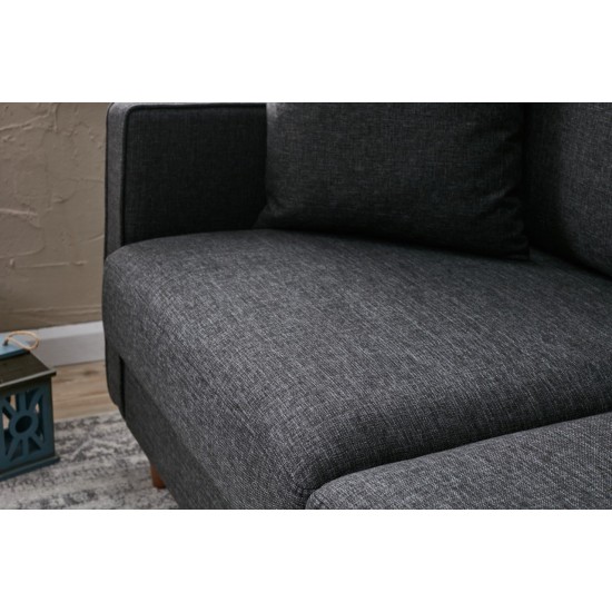 2-Seat Sofa Eva - Anthracite Anthracite Atelier del Sofa 2-Seat Sofa Eva - Anthracite Anthracite