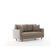 2-Seat Sofa Eva - Cream Cream 2-Seat Sofa Eva - Cream Cream