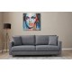 3-Seat Sofa Eva - Grey Grey 3-Seat Sofa Eva - Grey Grey