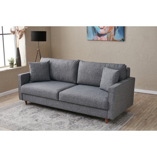 3-Seat Sofa Eva - Grey Grey 3-Seat Sofa Eva - Grey Grey