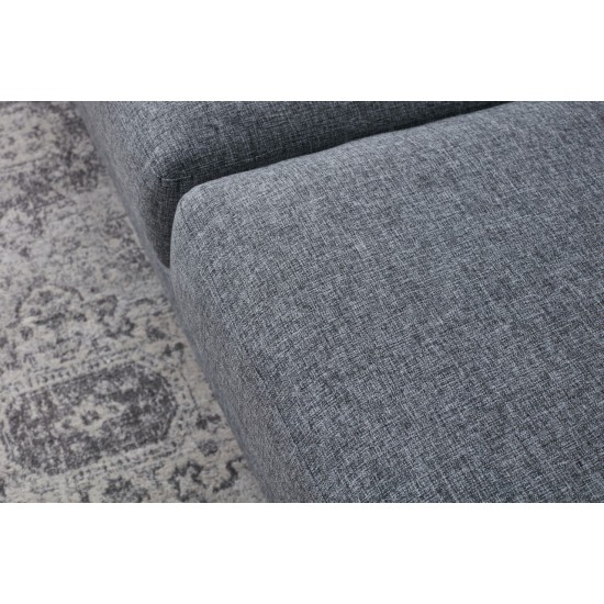 3-Seat Sofa Eva - Grey Grey 3-Seat Sofa Eva - Grey Grey