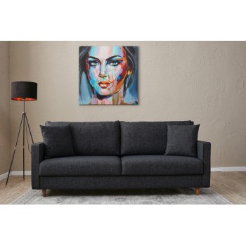 3-Seat Sofa Eva - Anthracite Anthracite