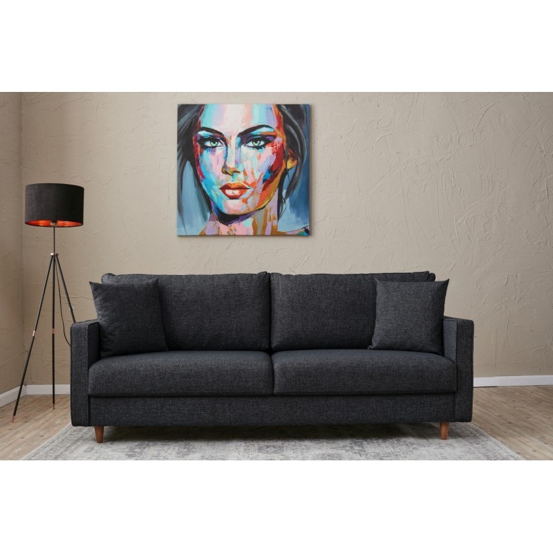 3-Seat Sofa Eva - Anthracite Anthracite