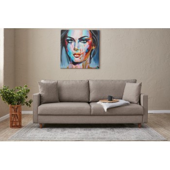 3-Seat Sofa Eva - Cream Cream