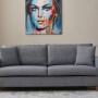 3-Seat Sofa-Bed Eva - Grey Grey