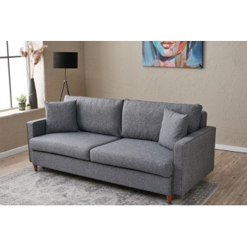 3-Seat Sofa-Bed Eva - Grey Grey