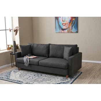 3-Seat Sofa-Bed Eva - Anthracite Anthracite