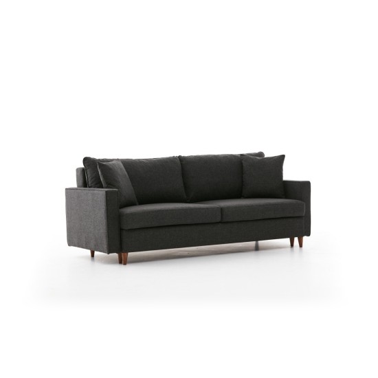 3-Seat Sofa-Bed Eva - Anthracite Anthracite Atelier del Sofa 3-Seat Sofa-Bed Eva - Anthracite Anthracite