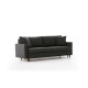 3-Seat Sofa-Bed Eva - Anthracite Anthracite Atelier del Sofa 3-Seat Sofa-Bed Eva - Anthracite Anthracite