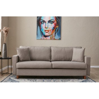 3-Seat Sofa-Bed Eva - Cream Cream